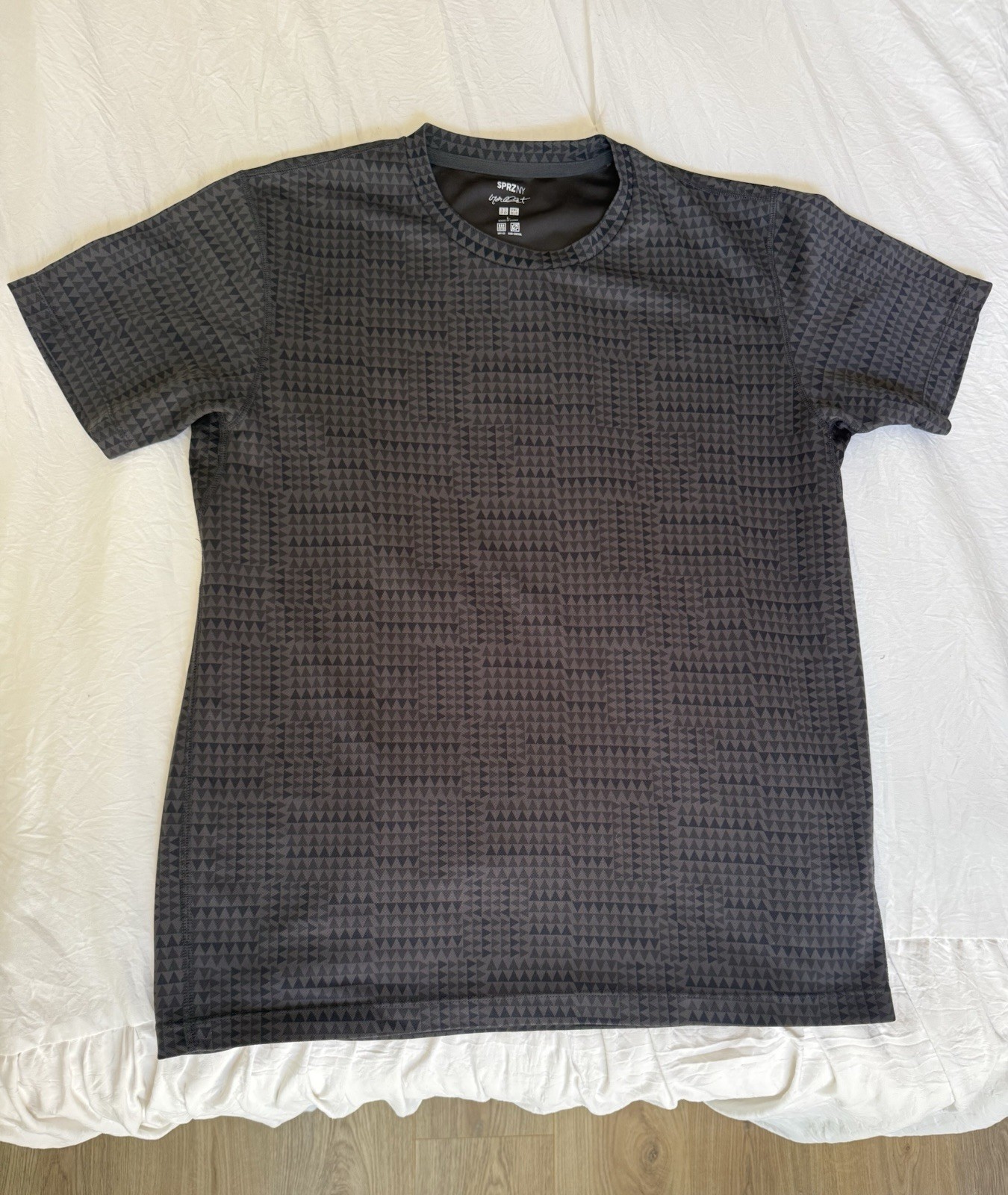 Francois Morellet × Uniqlo SPRZ NY T-Shirt Triangles Graphic Mens L Art Dry-Ex gallery