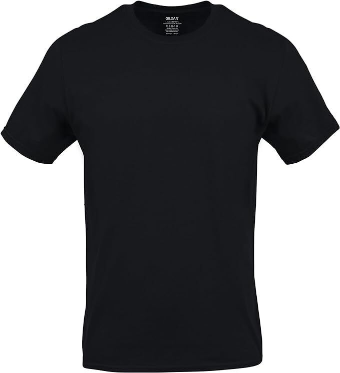 Gildan (6-pack) Black Solid Ultra Cotton Short Sleeve Blank Tee T-Shirt S-XL gallery