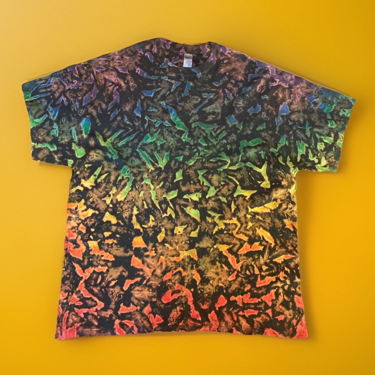 *New* 2XL - Sm Handmade Tie Dye, Black Infused Cruncht Crinkle, Crew or V-Neck gallery