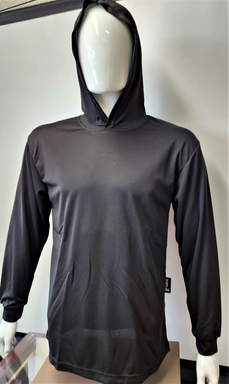 BLACK, Grey, BLUE Long Sleeve Safety Shirt With Hoodie, Polyester Birdeye Mesh gallery