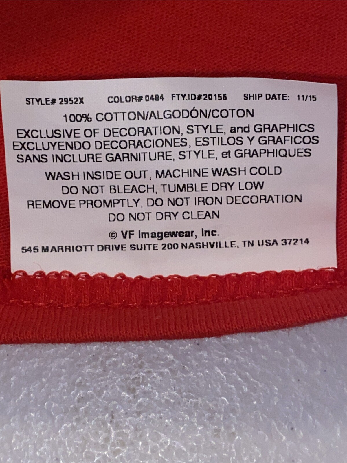 Cincinnati Reds Genuine Merchandise Red Tee Size 2XL Pit To Pit 26” L 31” gallery