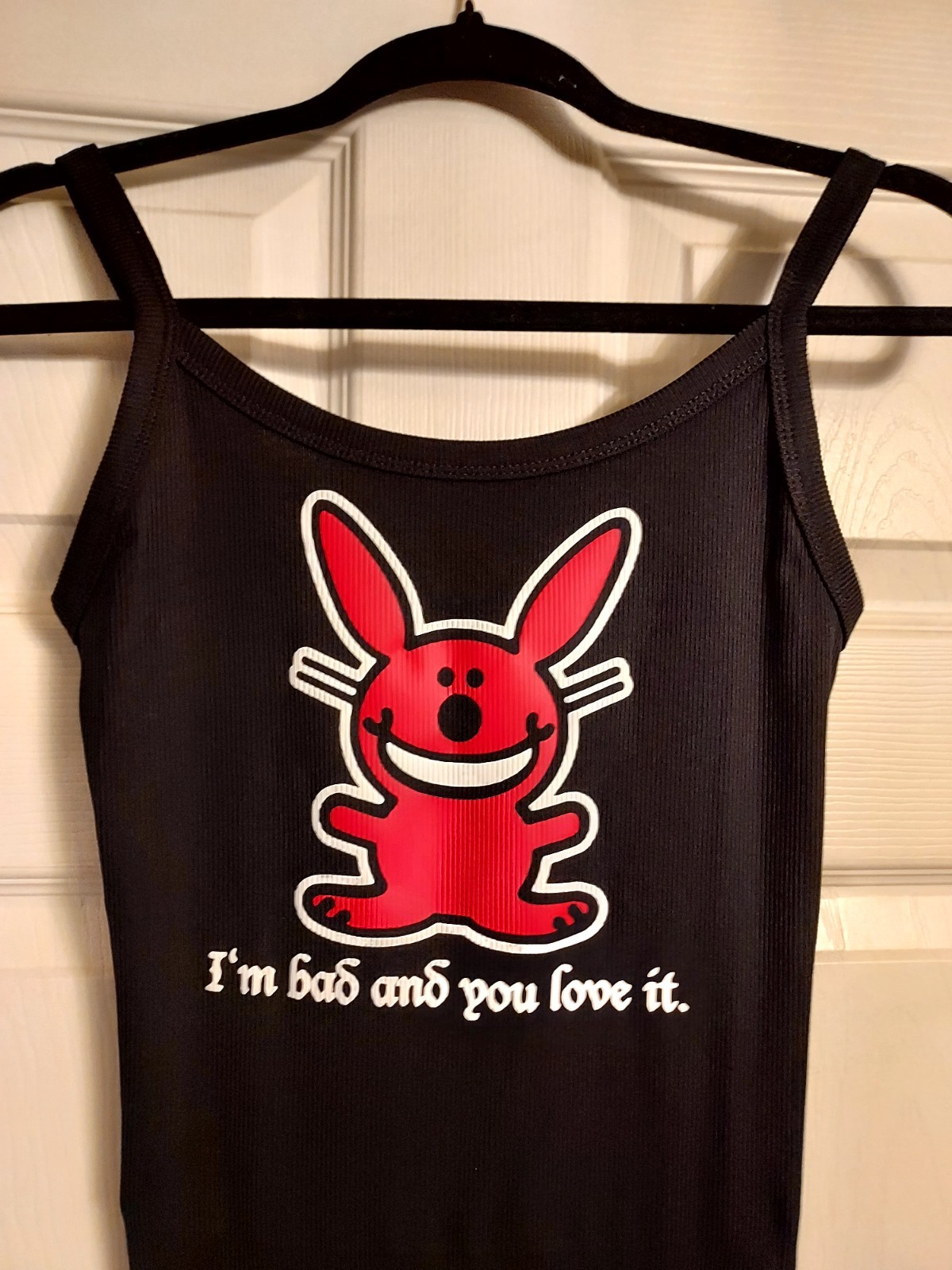 Bad Bunny Tank Top Happy bunny Shirt Im Bad And You Love It Crop Top Size XXs-2x