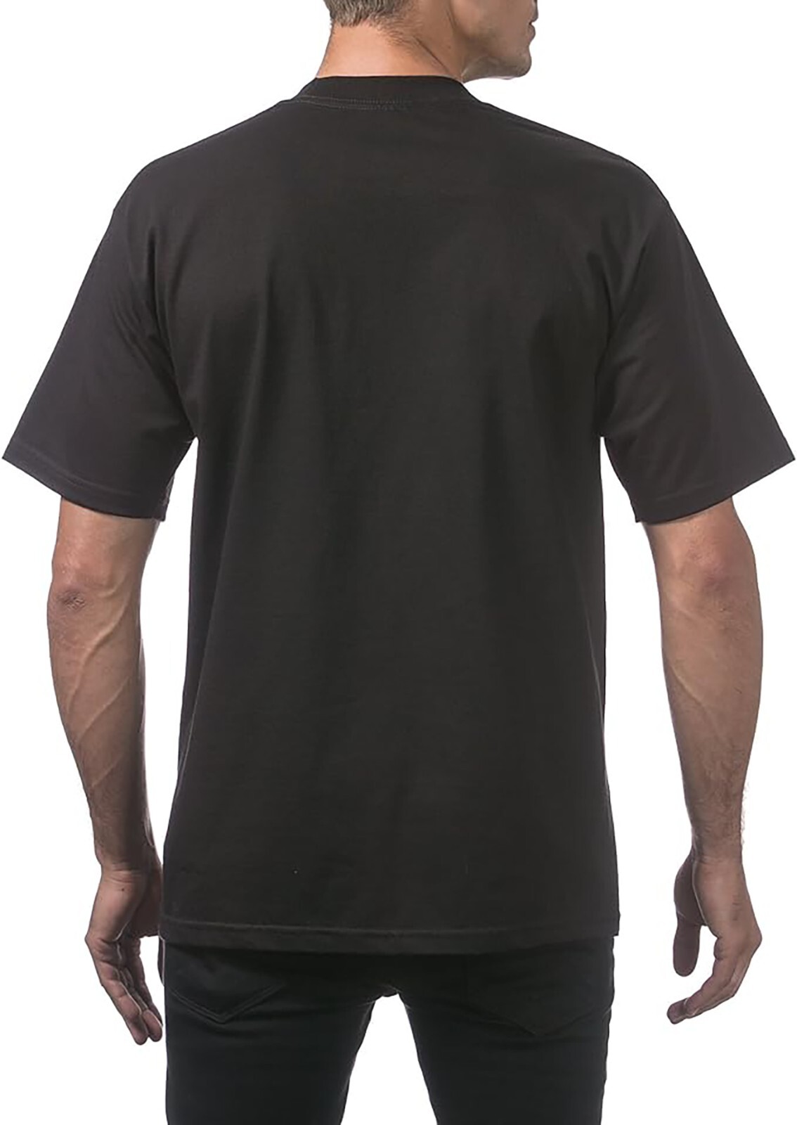 Pro Club Men's 6-Pack Heavyweight Cotton Short Sleeve Crew Neck T-Shirt gallery