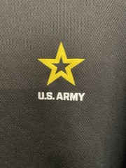 US Army Black Short Sleeve Mesh Micro Fiber Shirt Size Large