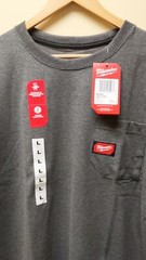 Milwaukee Tool Gray Heavy Duty Short Sleeve Pocket Tee Shirt – M, L, XL, 2X & 3X