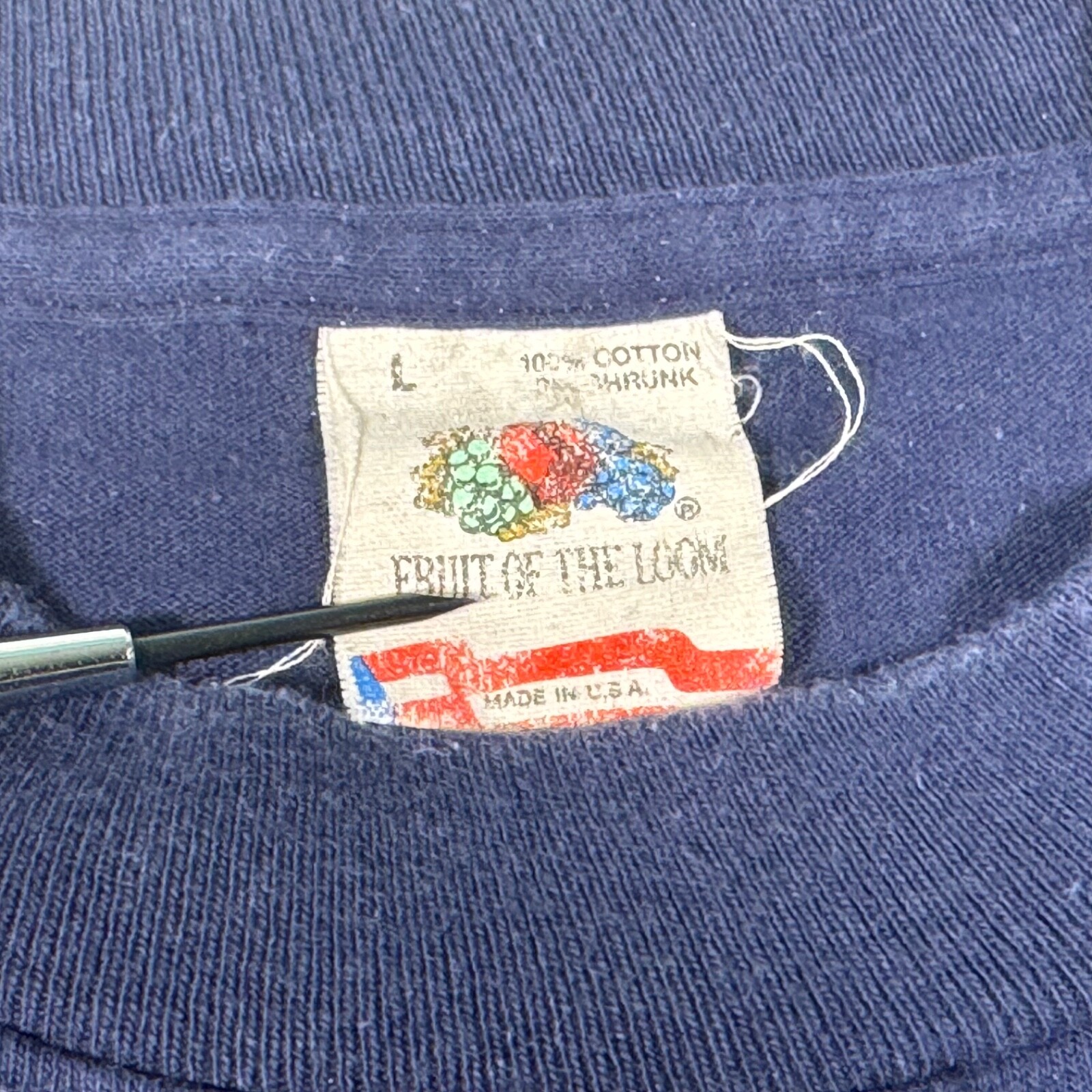 Vintage Key West Shirt Adult Medium Navy Blue 90s Degree Windchill Single Stitch gallery