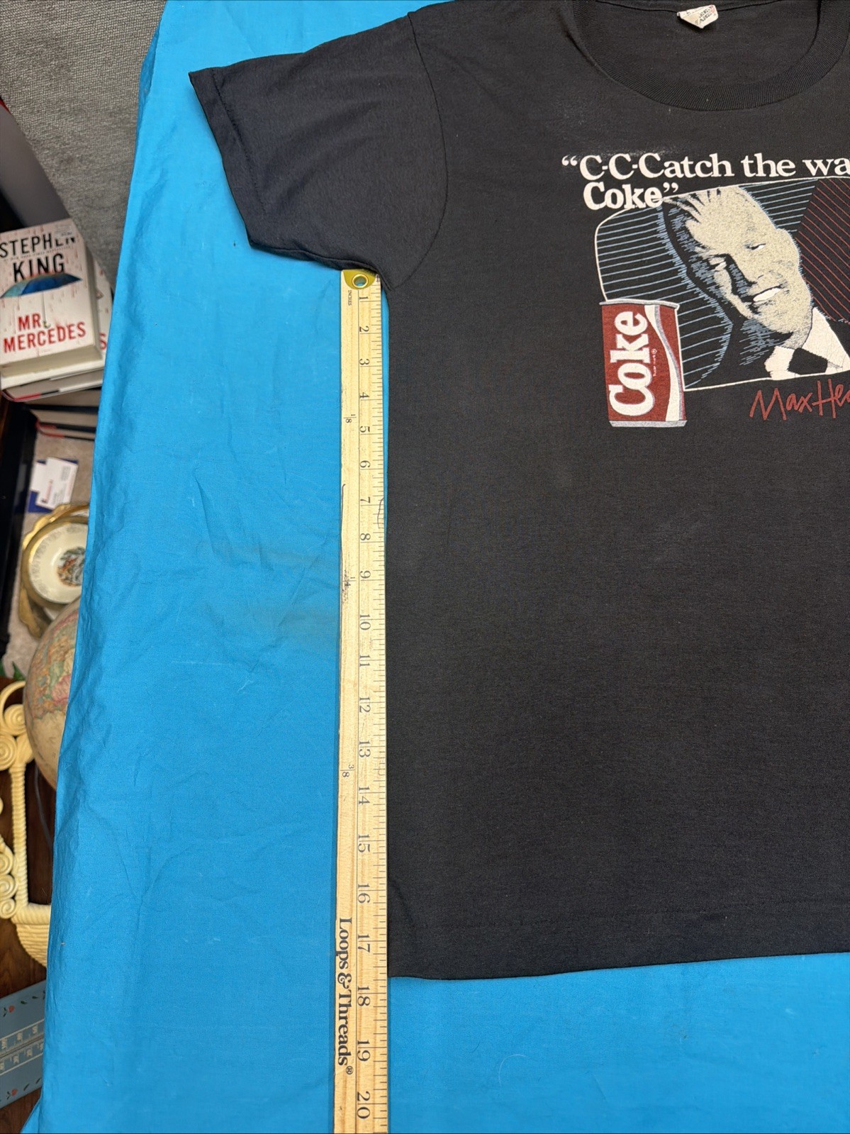 1987 Max Headroom Coca Cola Promo T Shirt Large Screen Stars USA Vintage Coke gallery