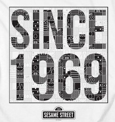 Sesame Street “Since 1969 Pattern” T-Shirt – to 5X