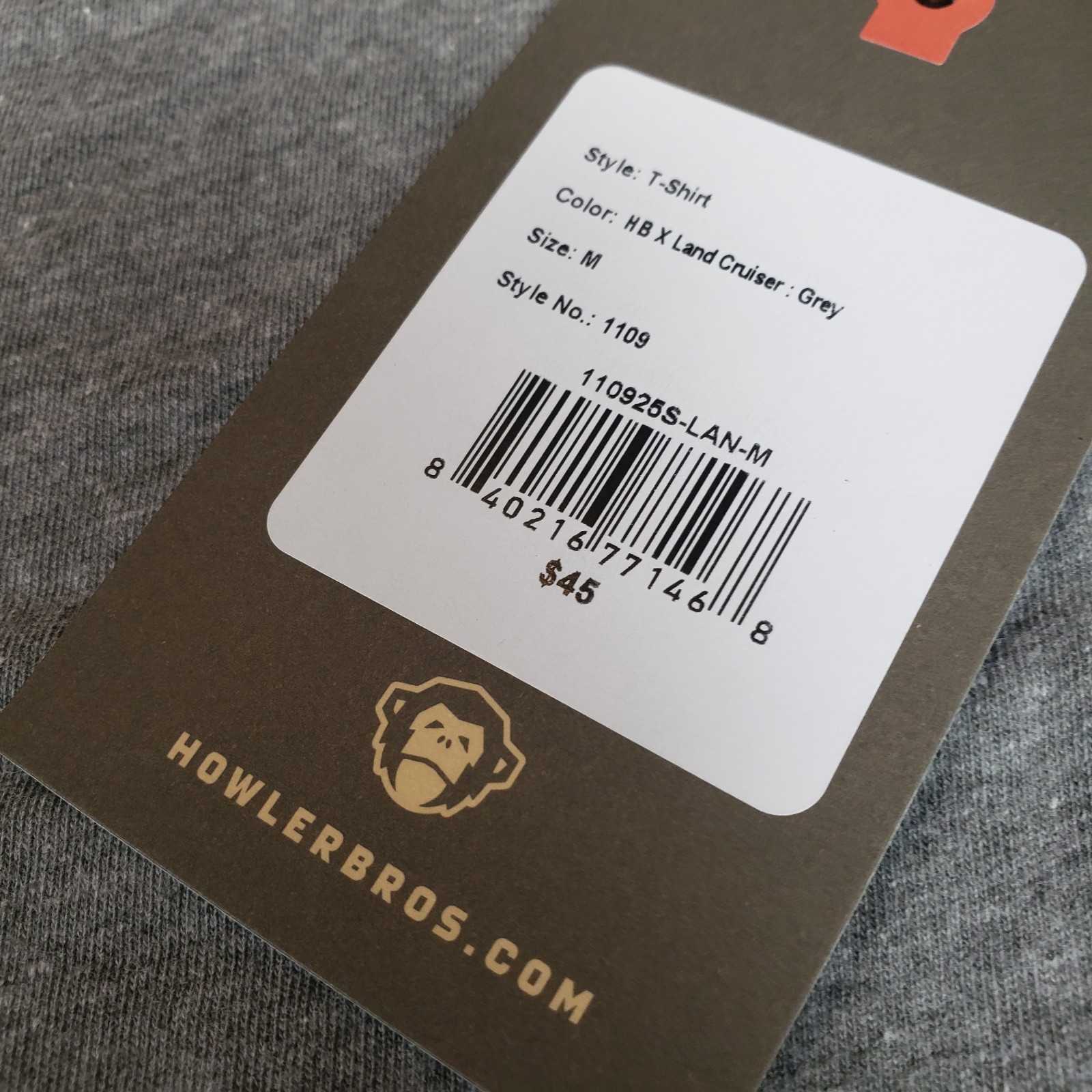 NWT Howler Men's Medium Toyota Land Cruiser T Shirt Gray Limited Edition Hiking gallery