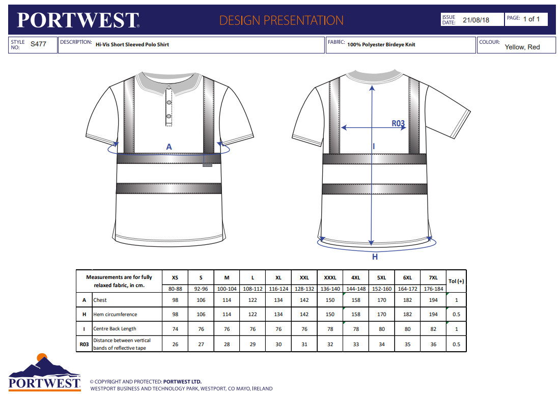 Mens Hi Vis Polo Shirt High Visibility Comfort Breathable Safety Workwear Top gallery