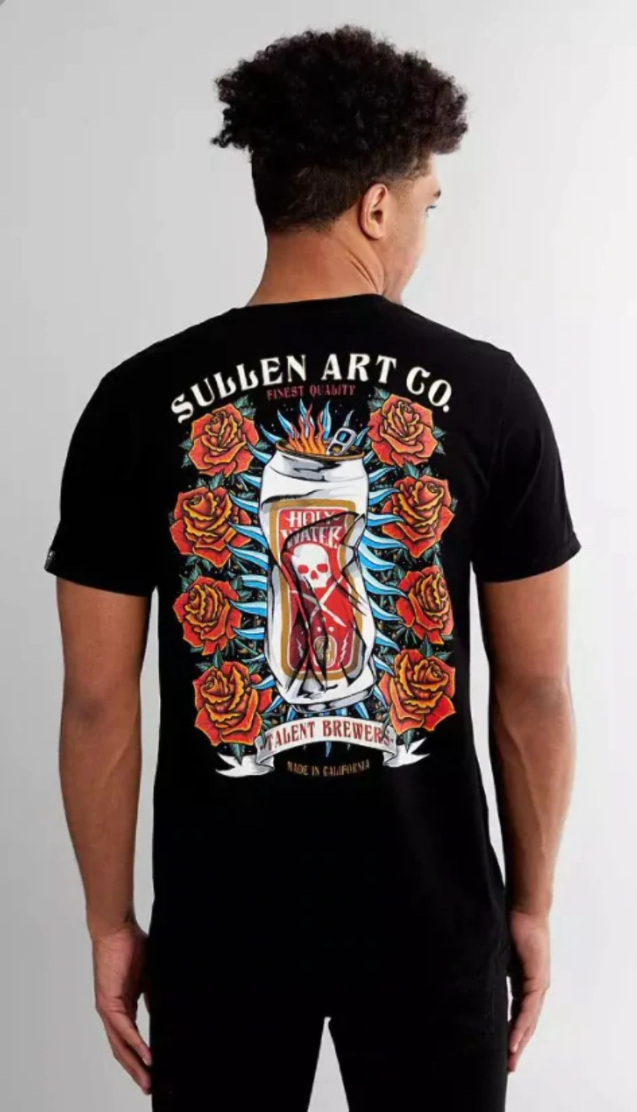 Sullen Men's T-shirt HOLY WATER Tattoos Urban Design Premium Quality gallery