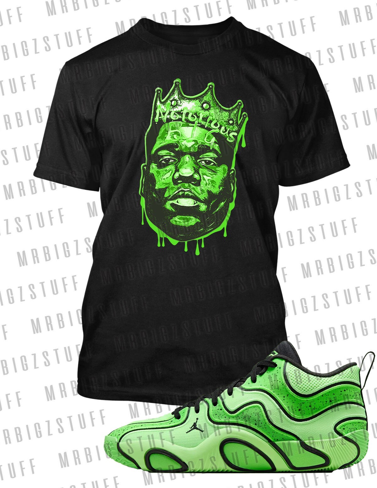 Men Big 7XL or 10XL Pro Club Tshirt Biggie The MAN Match Tatum 3 Hip Tee Shirt gallery