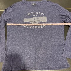 Yeti Wildly Stronger Long Sleeve Handshake T-Shirt Men’s XL Outdoors Hiking Wild
