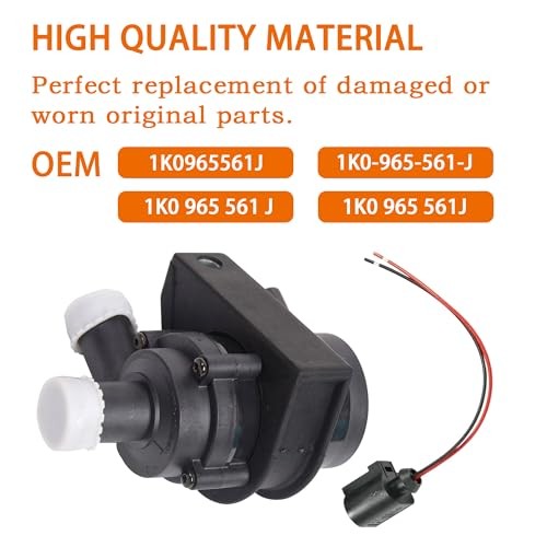 Auxiliary Cooling Water Pump With Plug Compatible With A3 A4 TT,VW Beetle