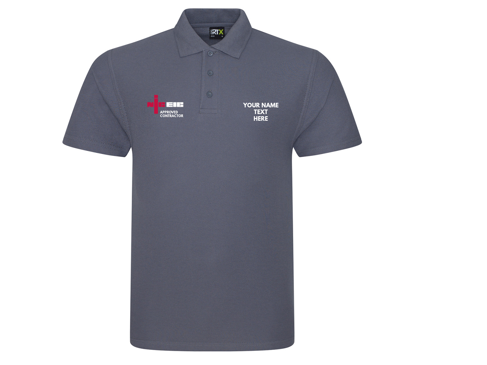Customised Embroidered NIC Polo shirt electricians NICEIC approved contractor gallery