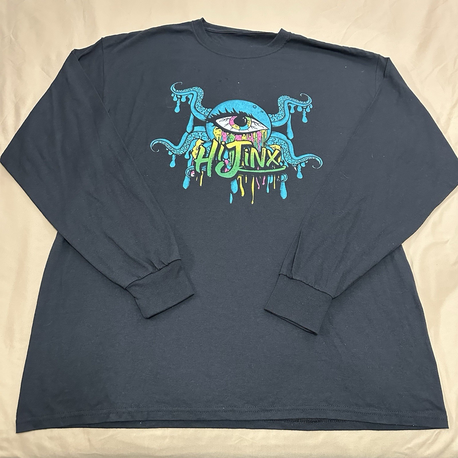 Hi Jinx 2022 Black Long Sleeve Tour T-shirt Sz XL (See Measurement Pics)