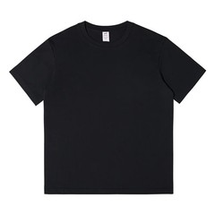 Custom Printed Design 100% Cotton 230g Heavyweight Solid Color Round-Neck Short