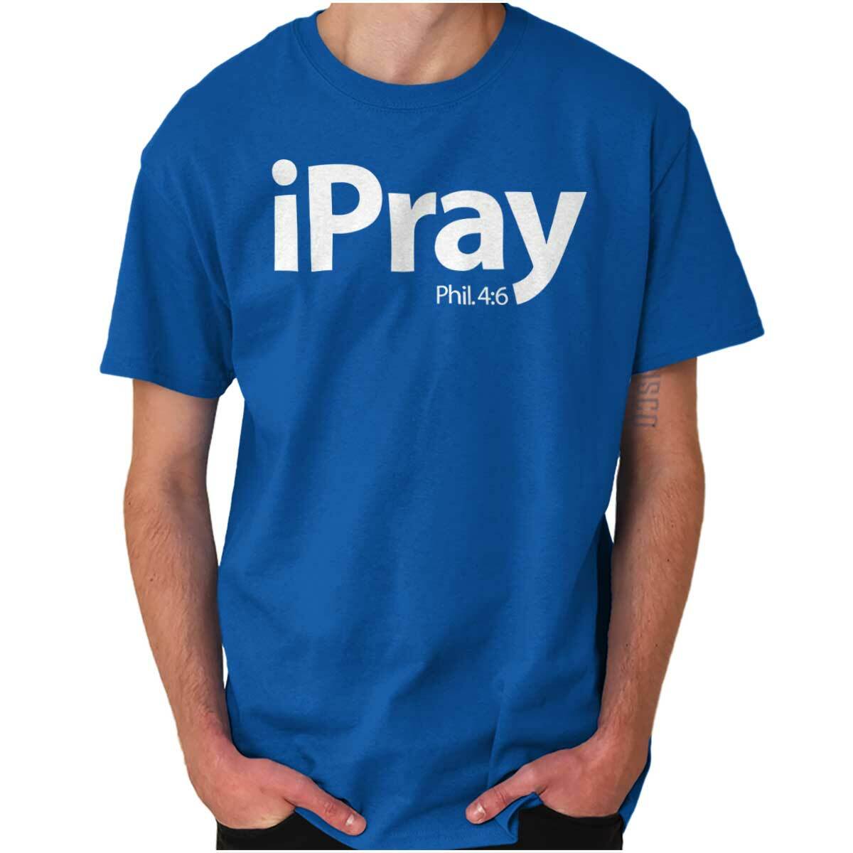 I Pray Religious Philippians Christian Bible Womens or Mens Crewneck T Shirt Tee gallery