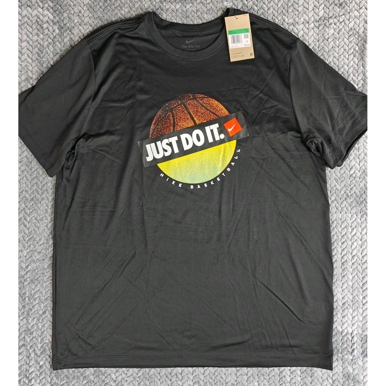 Nike Men’s Basketball Dri Fit Tee Shirt Size XL HF203-010 Black NWT