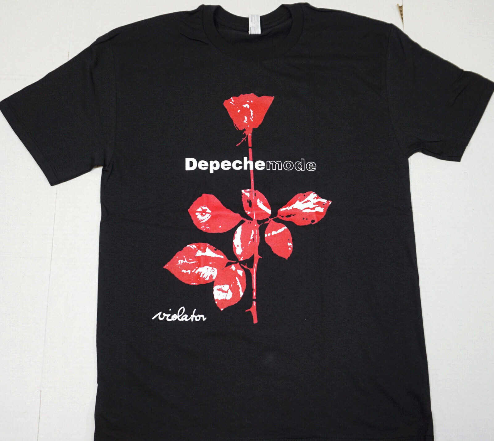 DEPECHE MODE T-shirt Violator Alt Rock New Wave Band Tee Adult Men's Black New gallery