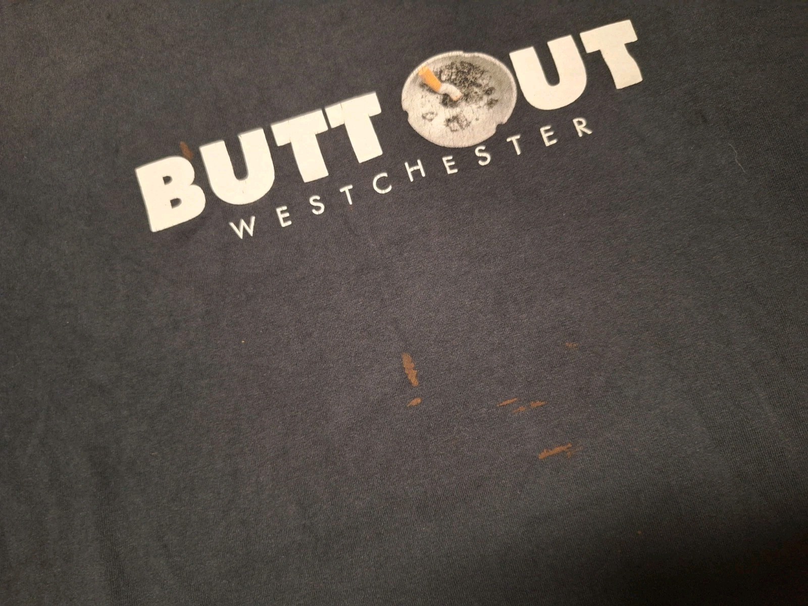 Vintage 00s Westchester Anti Smoking Cigarette XL T-shirt Grunge Distressed gallery