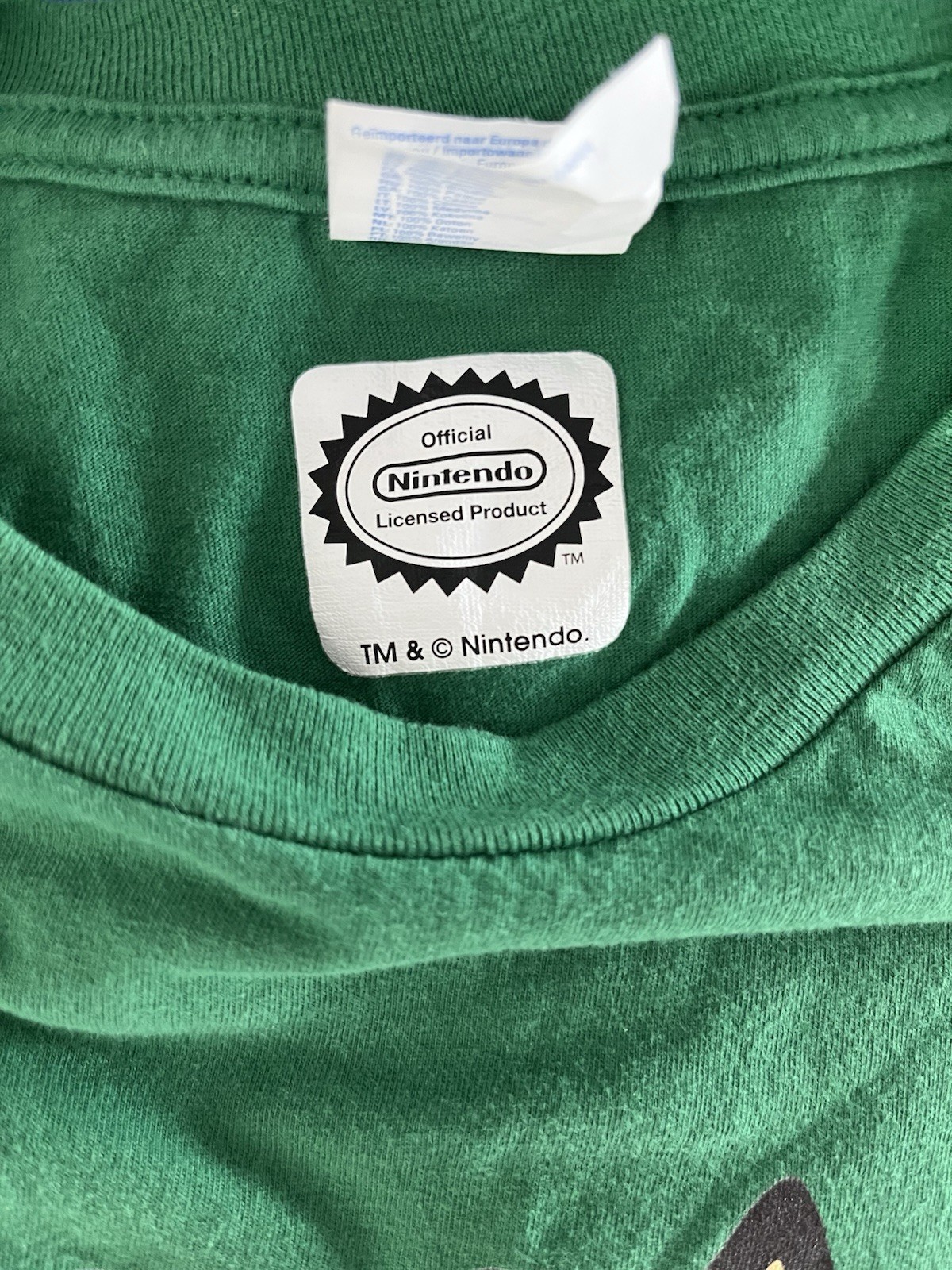 Nintendo Bowser T-Shirt Men’s Medium Green Official Licensed Mario Graphic Tee gallery