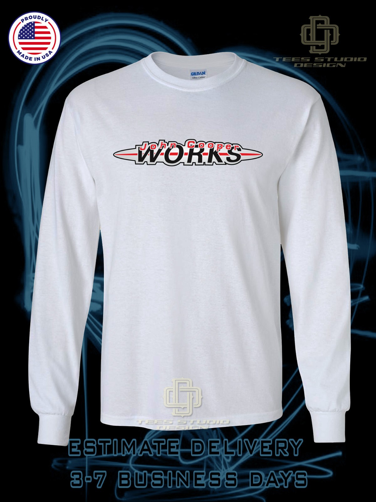 New Mini Cooper john cooper Works Logo Men's T-Shirt American Dotees T-Shirt gallery