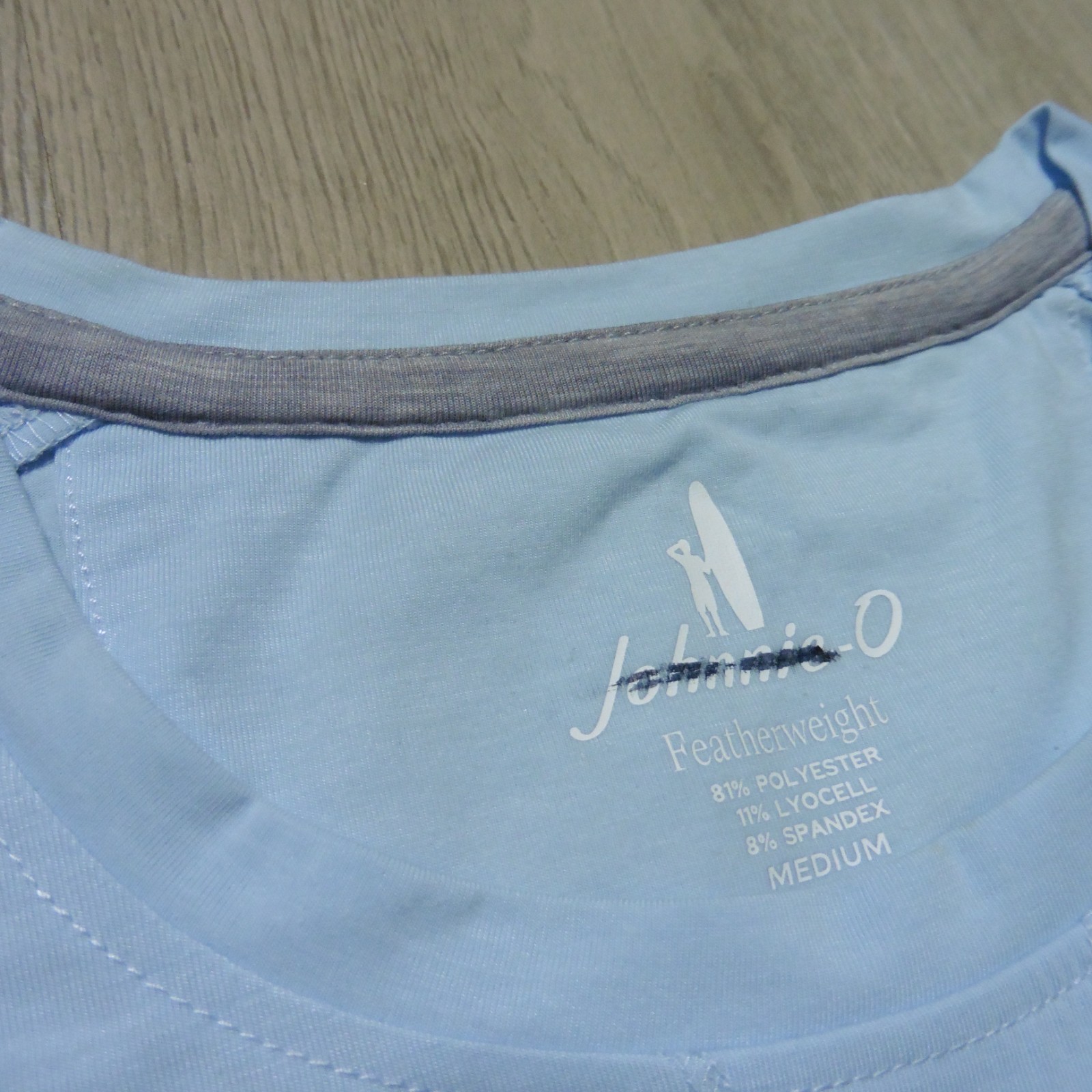 JOHNNIE O Mens M MEDIUM THE COURSE T SHIRT PERFORMANCE GOLF TEE KONA BLUE AQUA gallery
