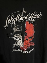 Five Finger Death Punch Jekyll And Hyde T-Shirt XXL Black Concert Tour Band 2016