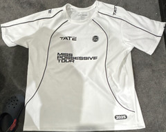 Tate McRae Miss Possessive Tour Graphic Print T-Shirt White XL Polyester