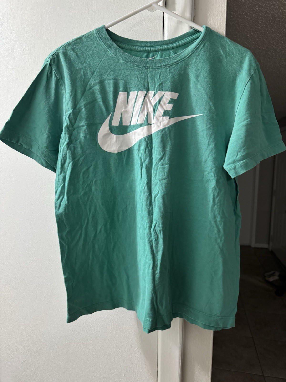 Nike Men's T-Shirt Athletic Logo Swoosh Printed Active Short Sleeve Tee gallery