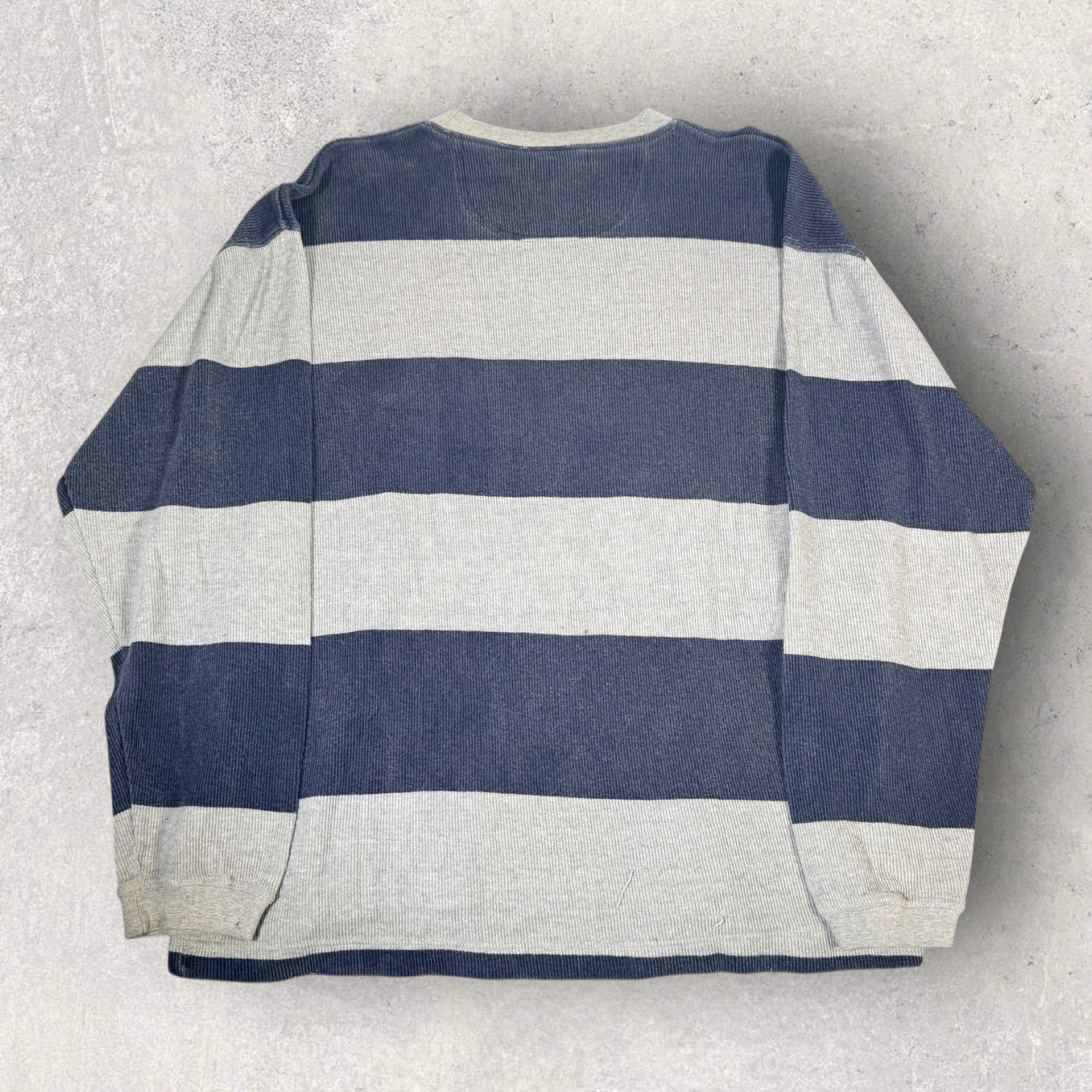 Vintage 90s Levi’s Striped Long Sleeve Waffle Knit Embroidered Skater Men’s XL gallery