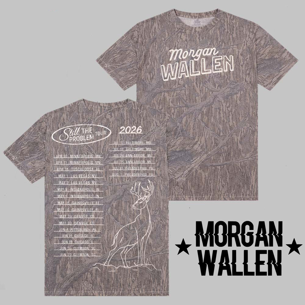 Morgan Wallen Still The Problem Tour 2026 Merch Camo All Over Print Shirt