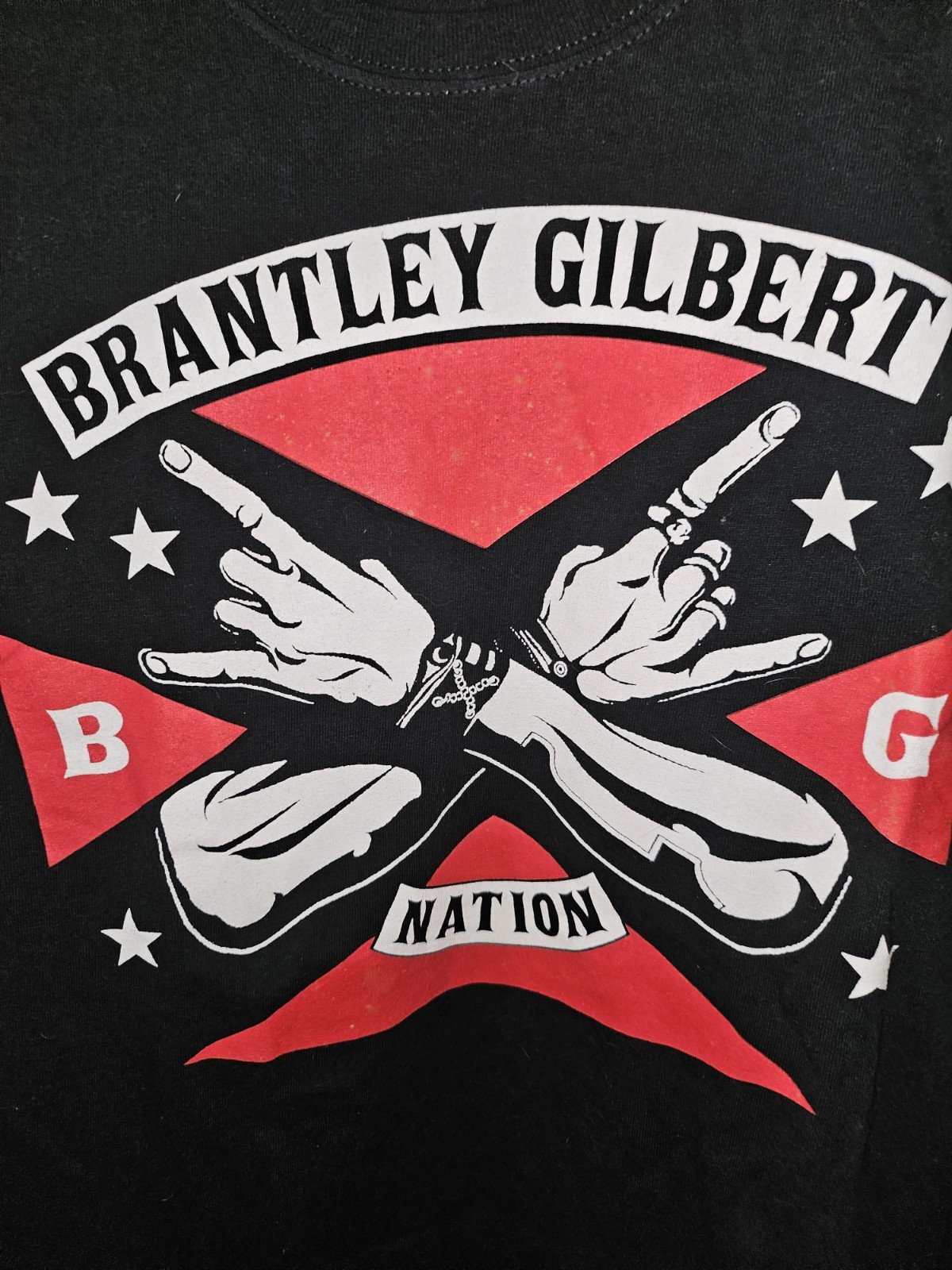 Brantley Gilbert BG Nation Black XL Tshirt Country/Southern Rock Music gallery