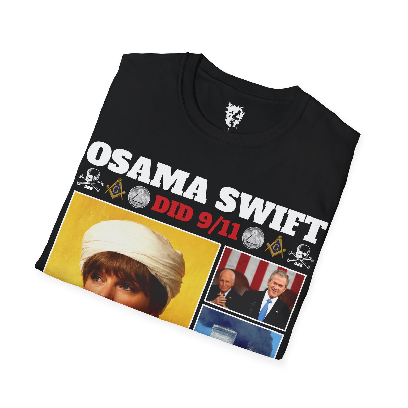911 Osama Bin Laden George Bush Y2K Grunge T-shirt gallery