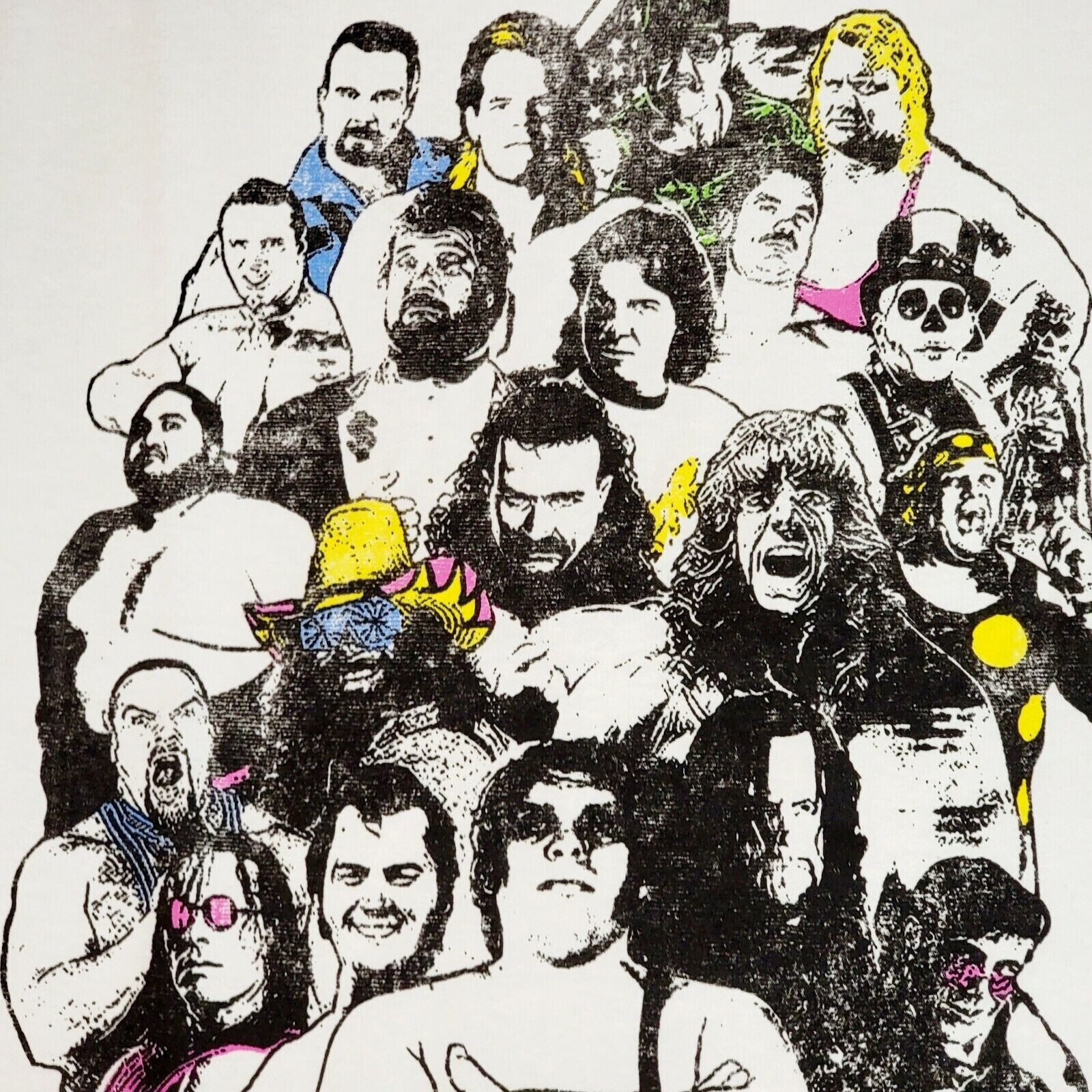 WWE WWF Royal Rumble Shirt Mens 2XL XXL White Pro Wrestling Distressed Logo NWT gallery