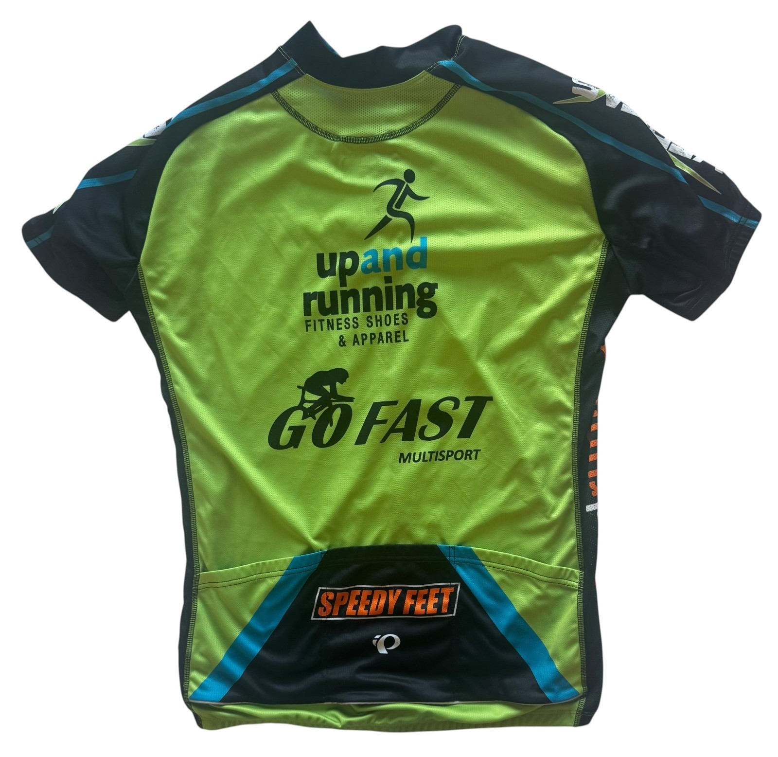 Pearl Izumi Custom Cycling Jersey Men’s XL Go Fast Multisport Full Zip Bike Shir gallery