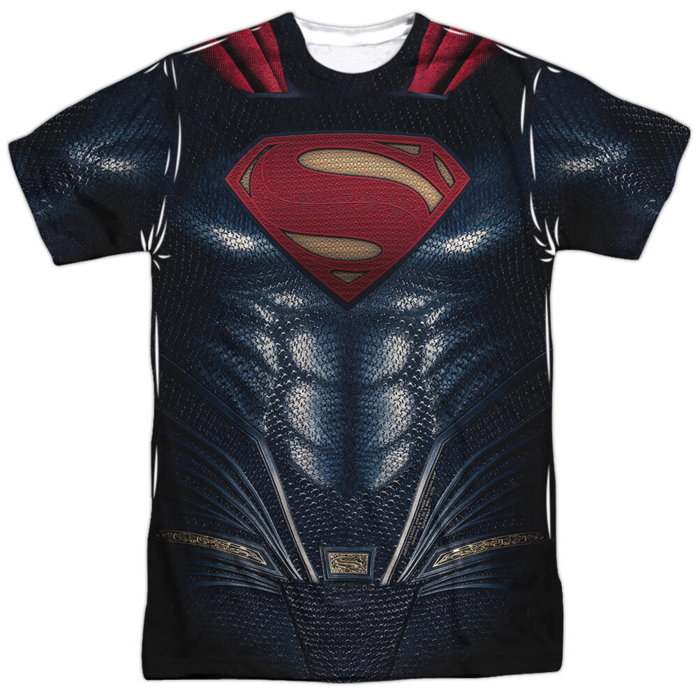 Justice League Movie Superman Uniform Unisex Adult Costume T Shirt, S-3XL gallery