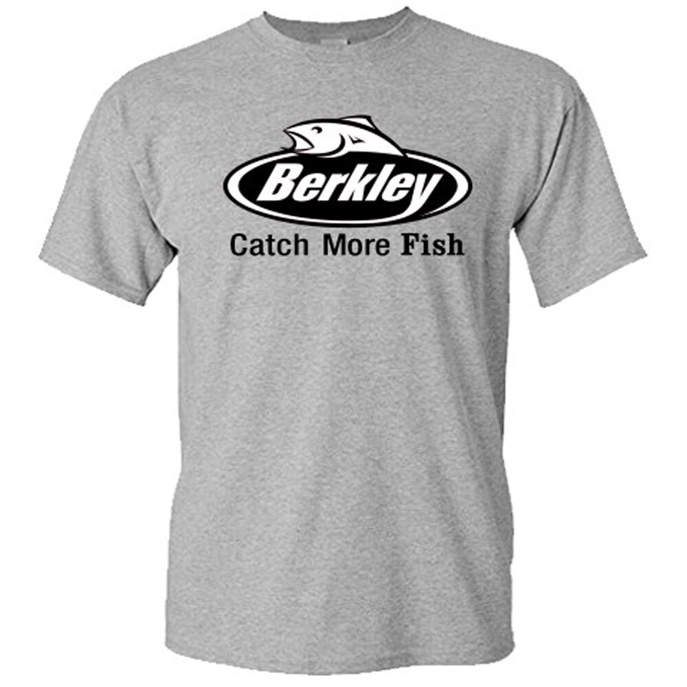 Berkley FIshing Logo Men's Grey T-Shirt Size S M L XL 2XL 3XL 4XL 5XL gallery