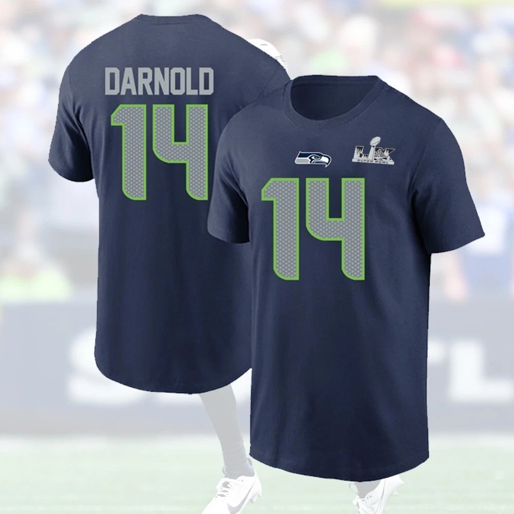 HOT! Sam Darnold #14 Seattle Team 2026 Name and Number Special Gift For Fan gallery