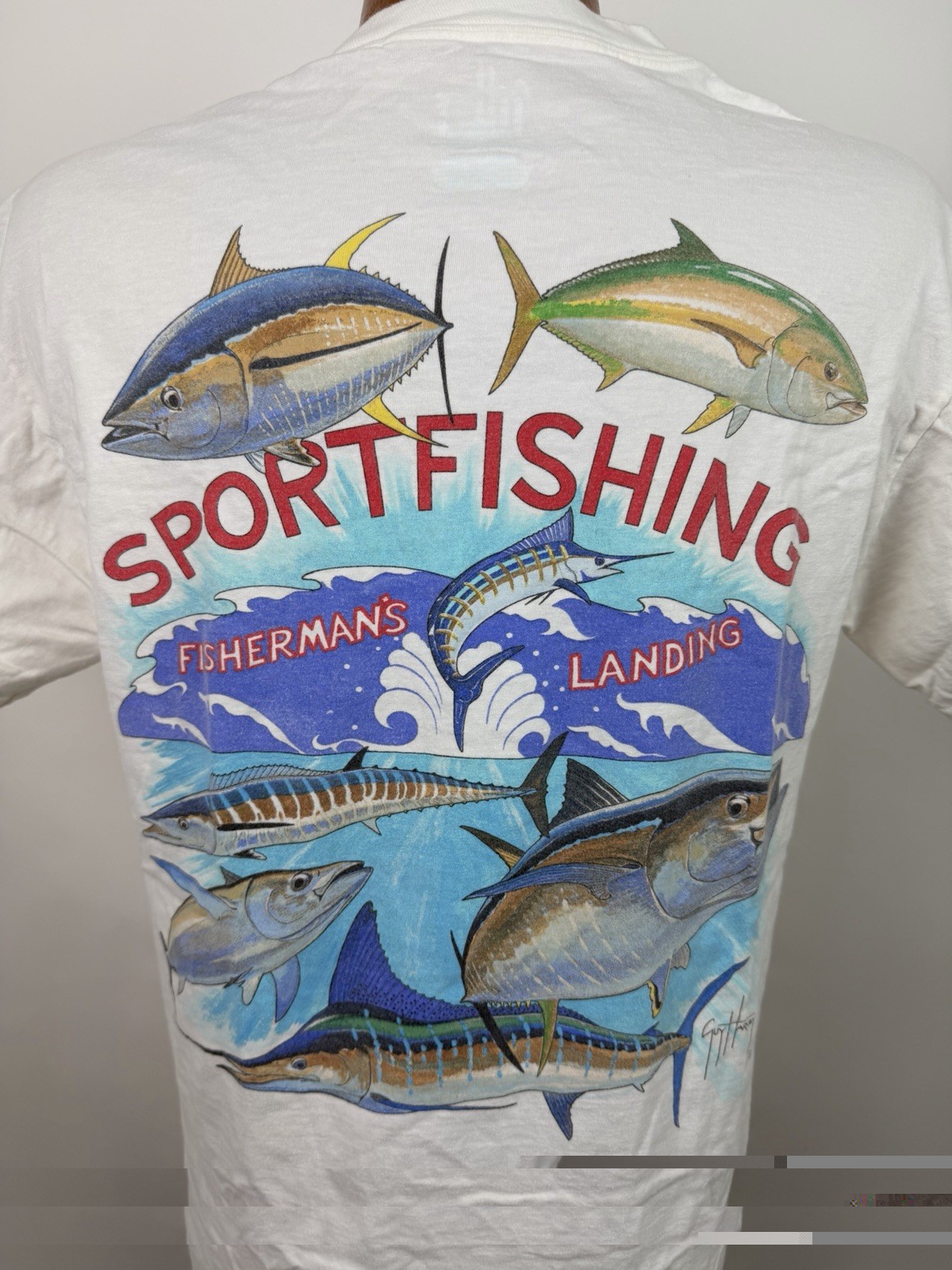 Guy Harvey Shirt Mens Medium Fishing T-shirt Florida Sportfishing Nature Tee gallery