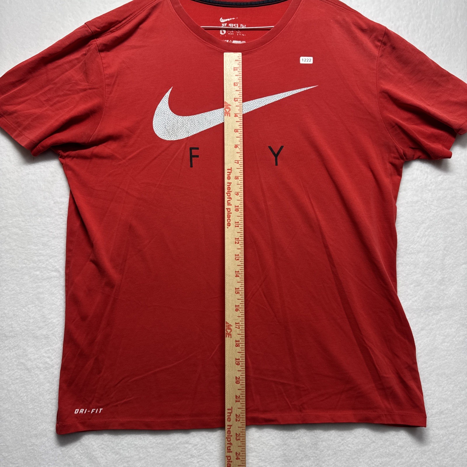 Nike Fly Shirt L Red Dri-FIT The Nike Tee Moisture Wicking Quick Drying gallery