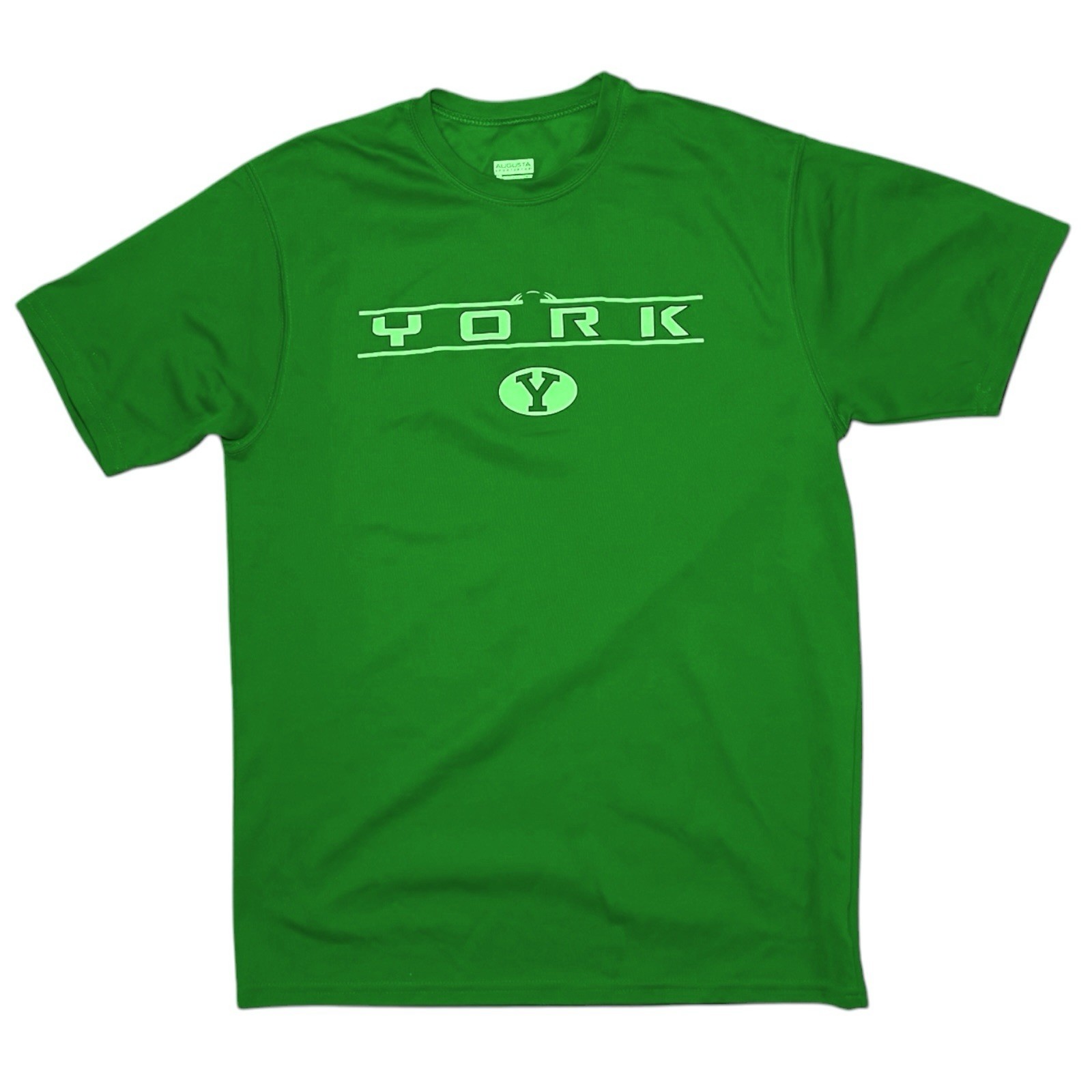 York Logo Short-Sleeve Unisex T-Shirt Kelly Green Adult Large Augusta Sportswear gallery
