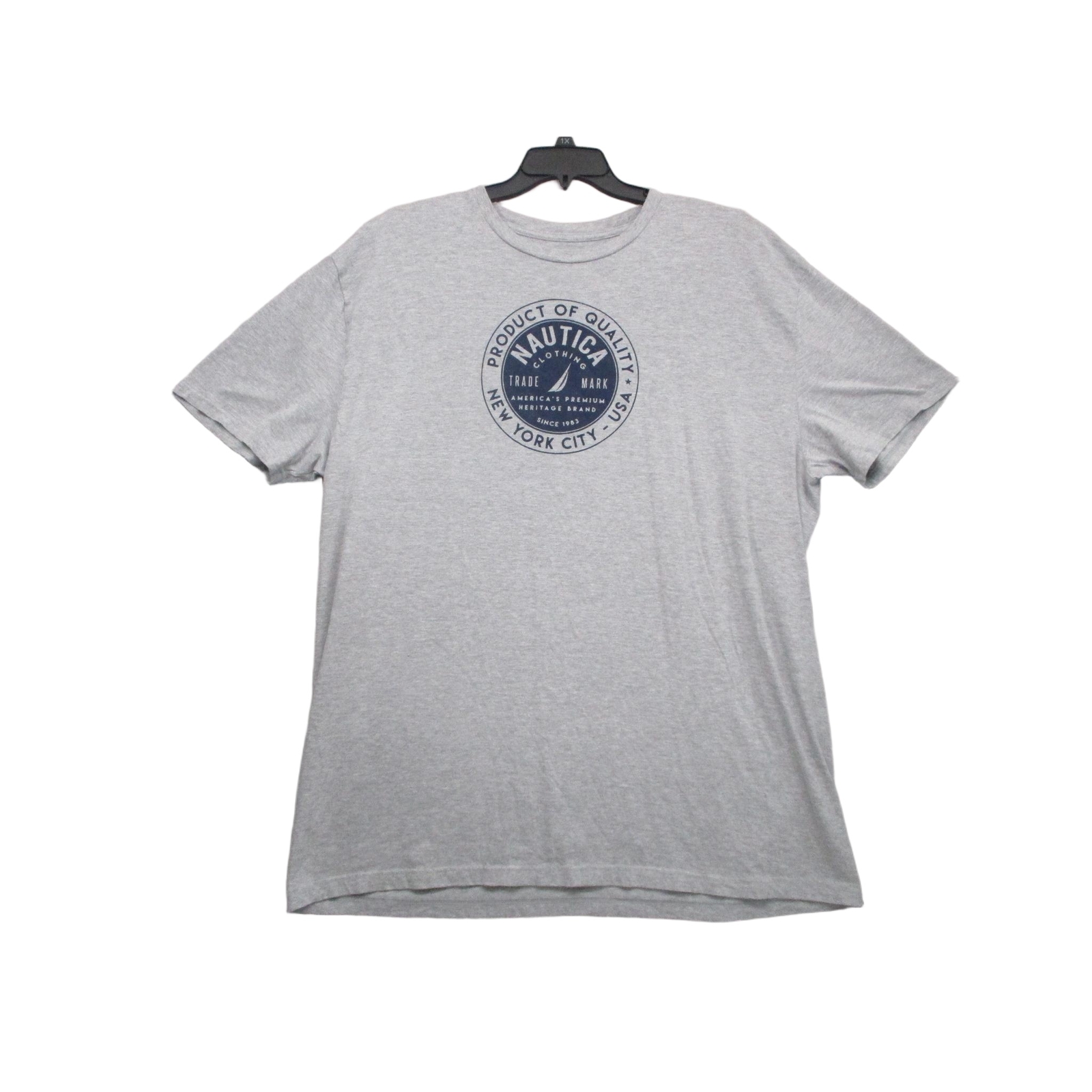 Nautica Gray Graphic Trendy Modern T-Shirt Mens Size XXX Large gallery