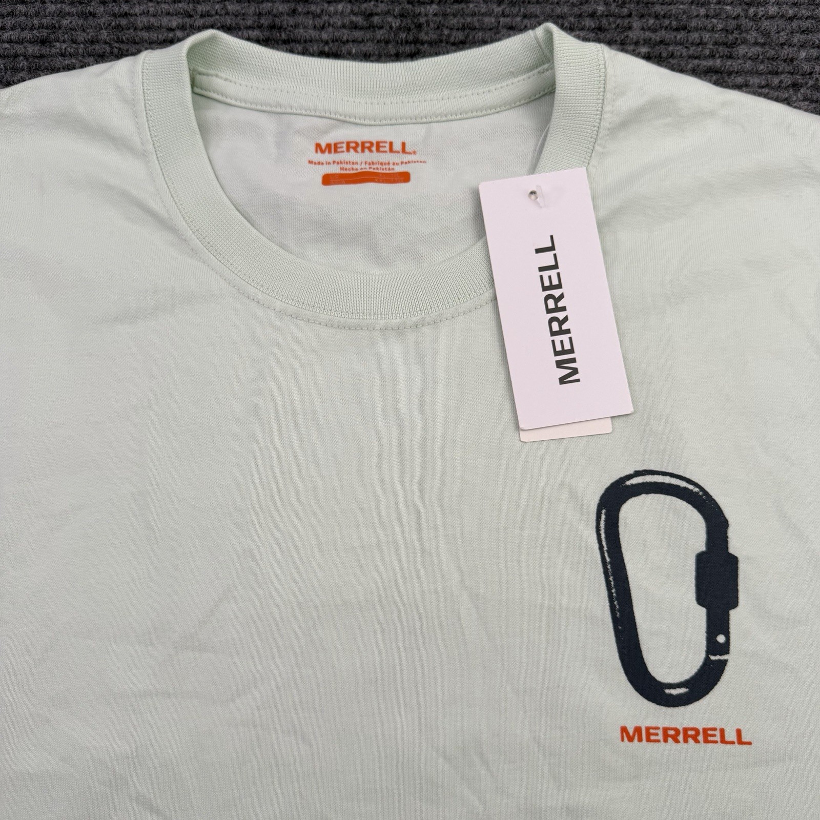 Merrell Climbing Graphic T-shirt Men’s Size XL Mint Green Cotton NWT MSRP $39