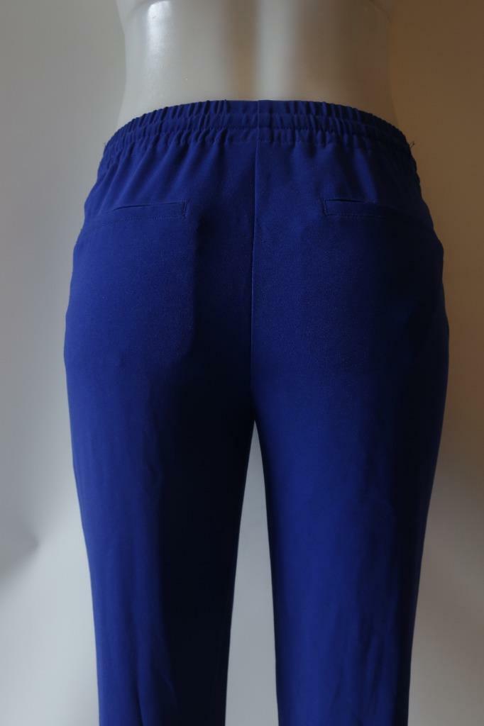 WOMEN T. BABTON BLUE TIE WAIST PANTS SZ XS* gallery