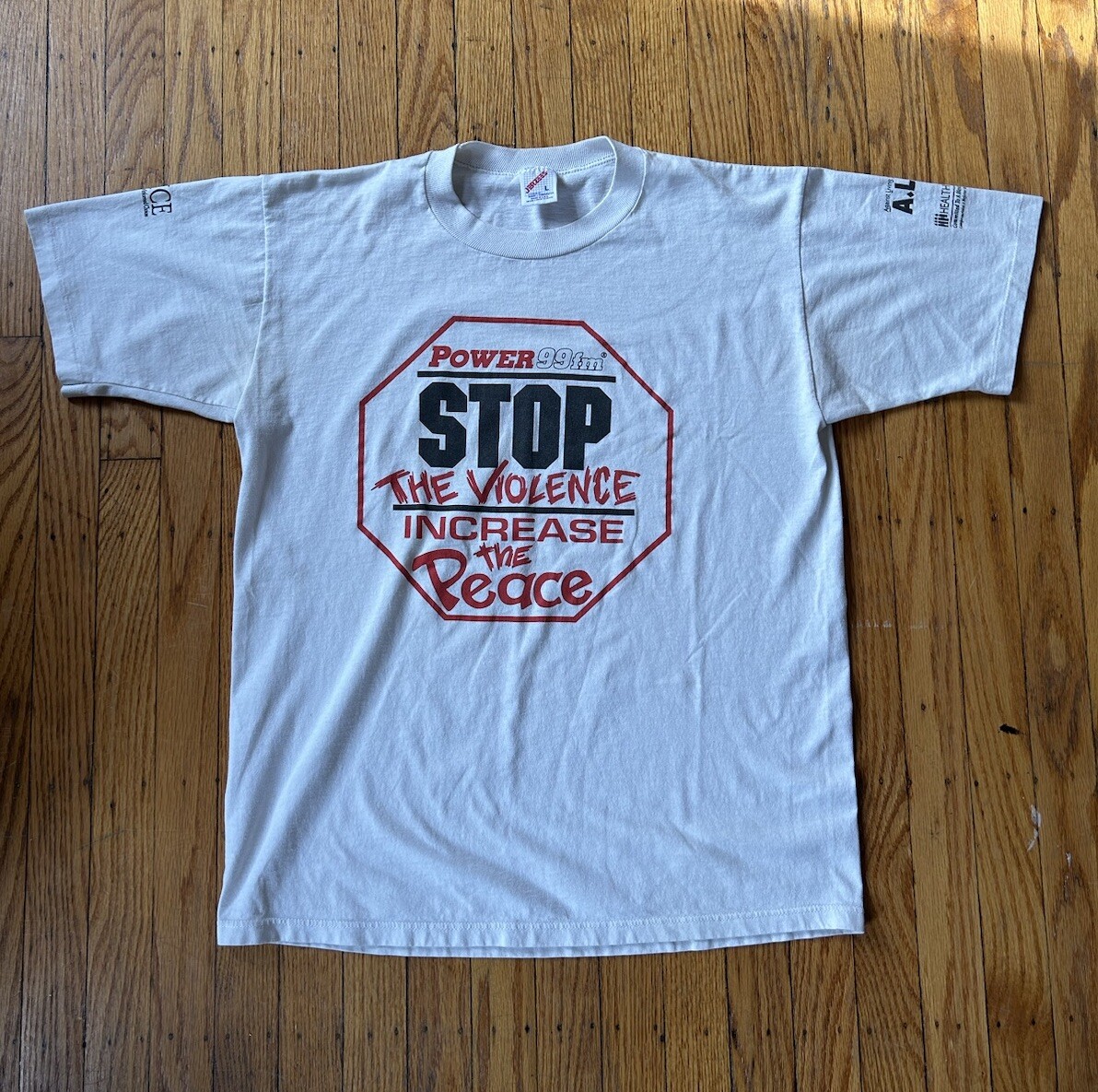 Vintage Philadelphia Tshirt Stop The Violence Increase The Peace Shirt Power 99