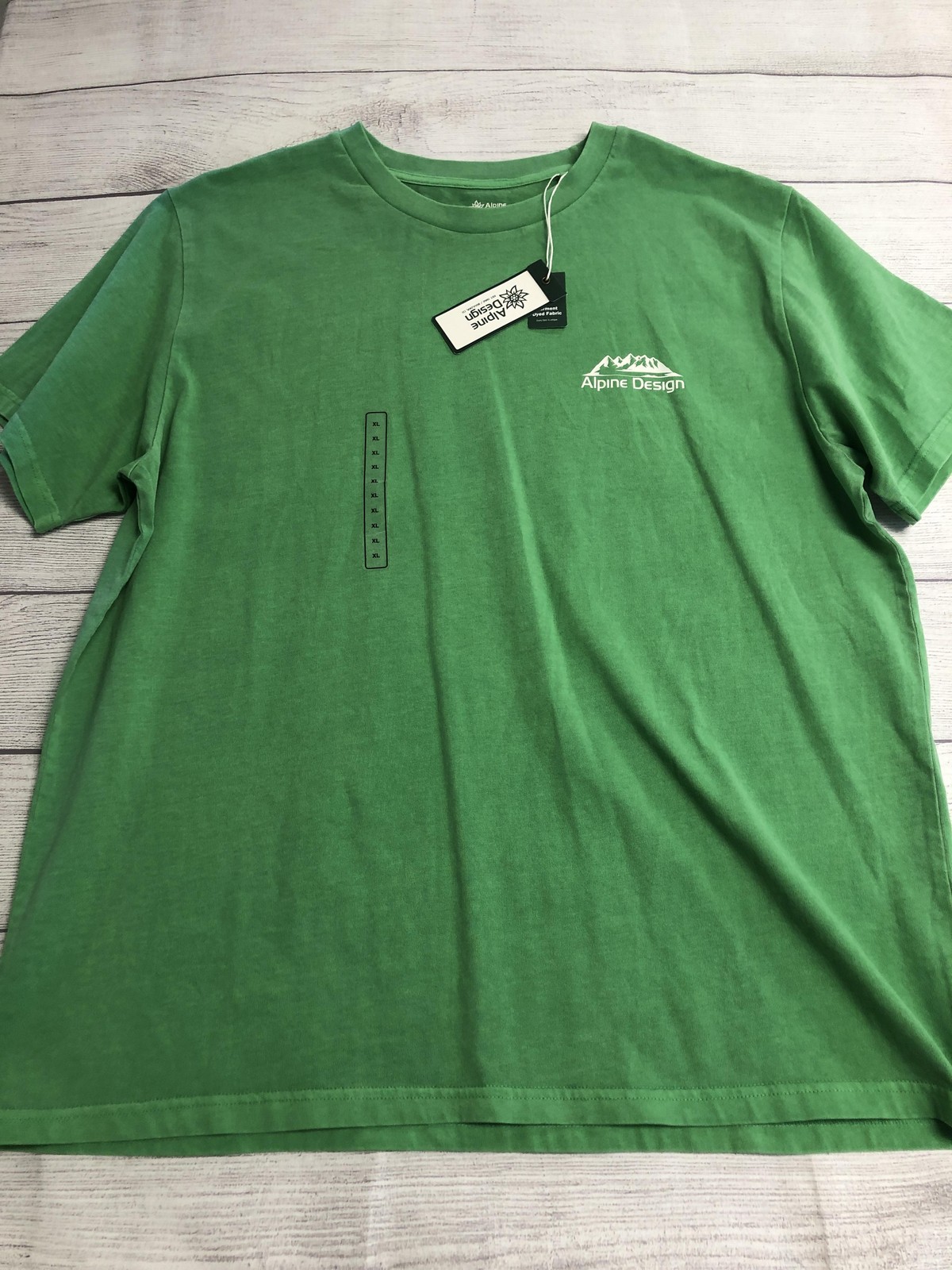 Alpine Design Shirt Mens XL Green Organic Cotton Garment Dyed Outdoor Hiking Tee gallery
