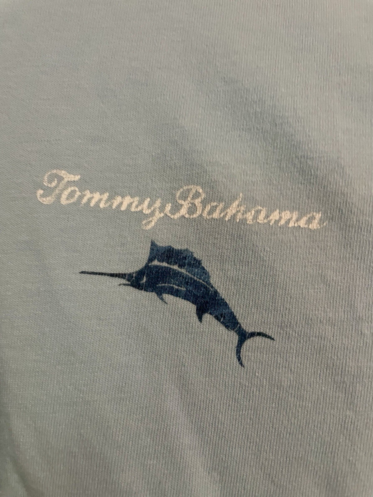 Tommy Bahama Men's 2XL T-Shirt Light Blue "Call Me Old Fashioned" Marlin Graphic gallery