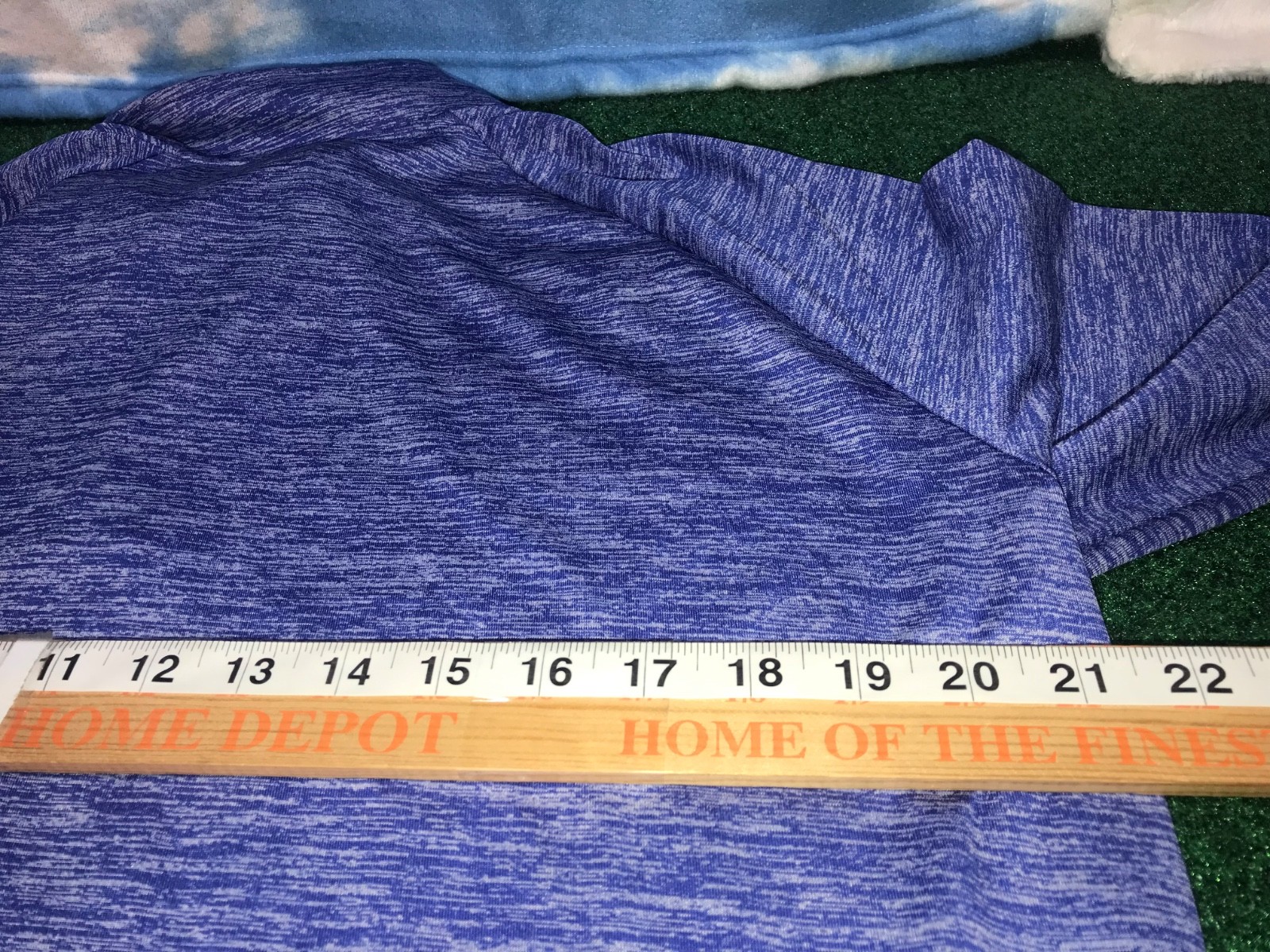 Under Armour Jacket Shirt Large see Desc Blue 1/4 Zip Athletic C36 gallery